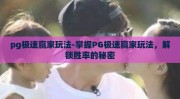 pg极速赢家玩法-掌握PG极速赢家玩法，解锁胜率的秘密