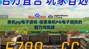 单机pg电子游戏-探索单机PG电子游戏的魅力与挑战