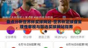 盘点分析世界杯买球网站-世界杯足球盛宴，理性审视与甄选买球网站指南
