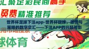 世界杯足球下注app-世界杯足球，激情与策略的数字交汇——下注APP的兴起与影响