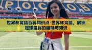 世界杯竞猜百科知识点-世界杯竞猜，解锁足球盛宴的趣味与知识