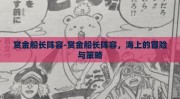 赏金船长阵容-赏金船长阵容，海上的冒险与策略