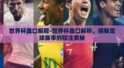 世界杯盘口解释-世界杯盘口解析，揭秘足球赛事的投注奥秘