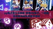 pg电子是什么游戏-探索PG电子，一款融合创新与娱乐的数字游戏