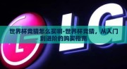 世界杯竞猜怎么买啊-世界杯竞猜，从入门到进阶的购买指南