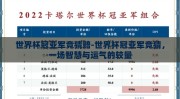 世界杯冠亚军竞猜赔-世界杯冠亚军竞猜，一场智慧与运气的较量
