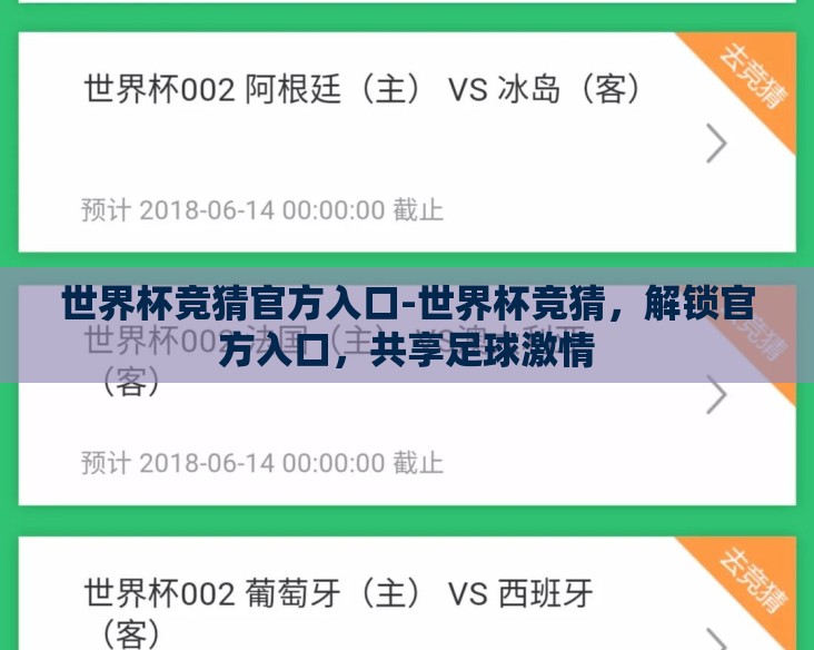世界杯竞猜官方入口-世界杯竞猜，解锁官方入口，共享足球激情