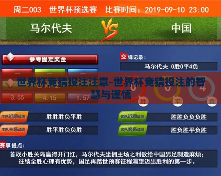 世界杯竞猜投注注意-世界杯竞猜投注的智慧与谨慎