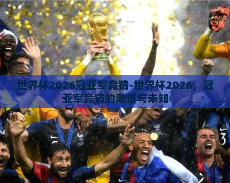 世界杯2026冠亚军竞猜-世界杯2026，冠亚军竞猜的激情与未知