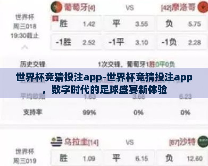 世界杯竞猜投注app-世界杯竞猜投注app，数字时代的足球盛宴新体验