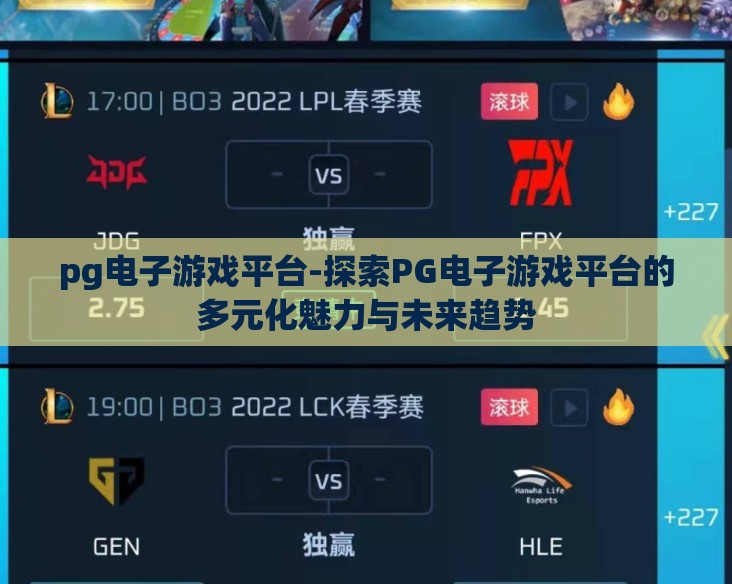 pg电子游戏平台-探索PG电子游戏平台的多元化魅力与未来趋势