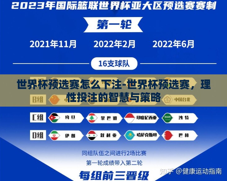 世界杯预选赛怎么下注-世界杯预选赛，理性投注的智慧与策略