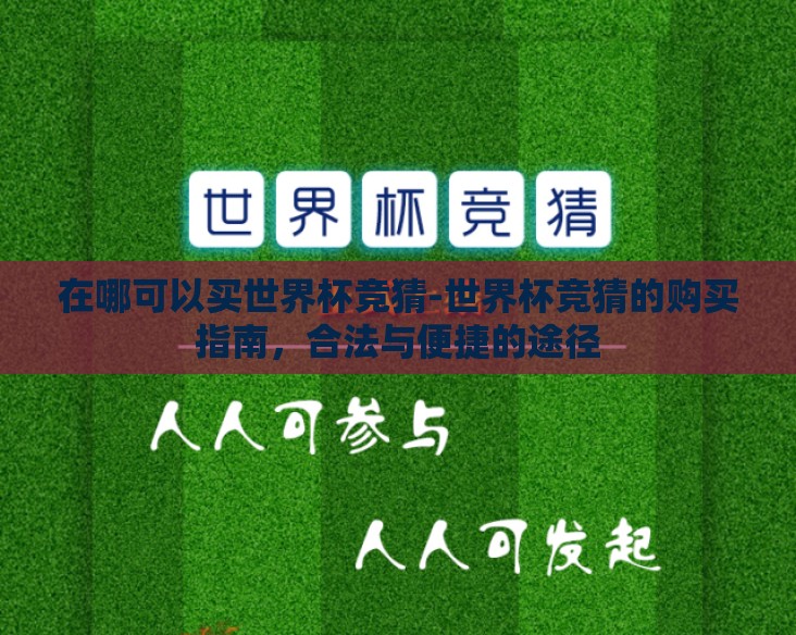 在哪可以买世界杯竞猜-世界杯竞猜的购买指南，合法与便捷的途径