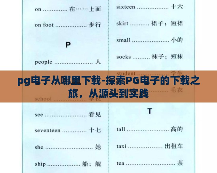 pg电子从哪里下载-探索PG电子的下载之旅，从源头到实践