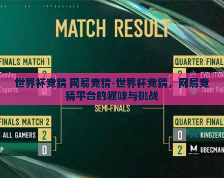 世界杯竞猜 网易竞猜-世界杯竞猜，网易竞猜平台的趣味与挑战