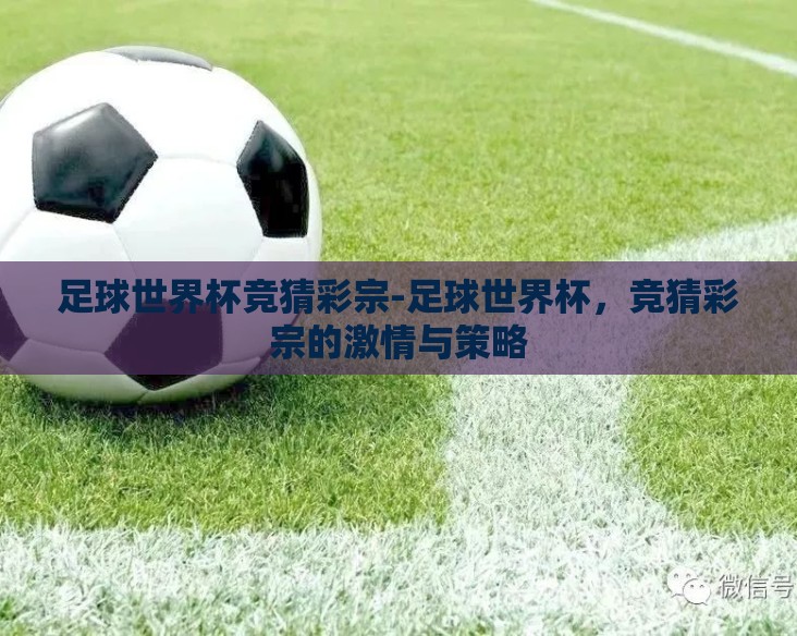足球世界杯竞猜彩宗-足球世界杯，竞猜彩宗的激情与策略