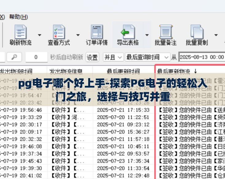 pg电子哪个好上手-探索PG电子的轻松入门之旅，选择与技巧并重